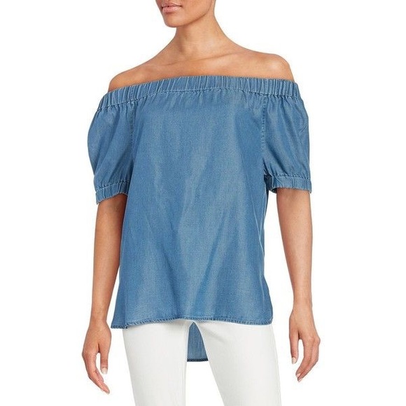 Michael Kors Tops - Michael Kors | Off Shoulder Chambray Top